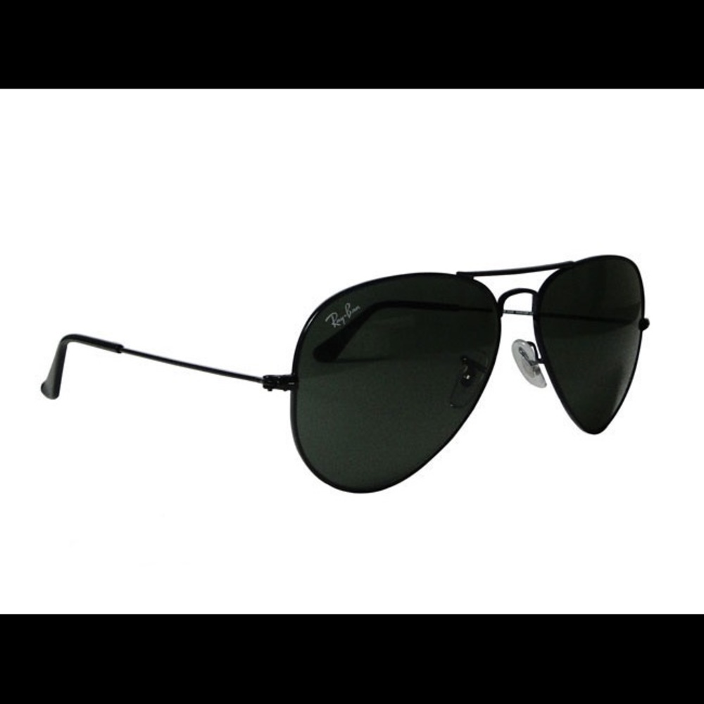 Authentic  all-black Ray Ban Aviators